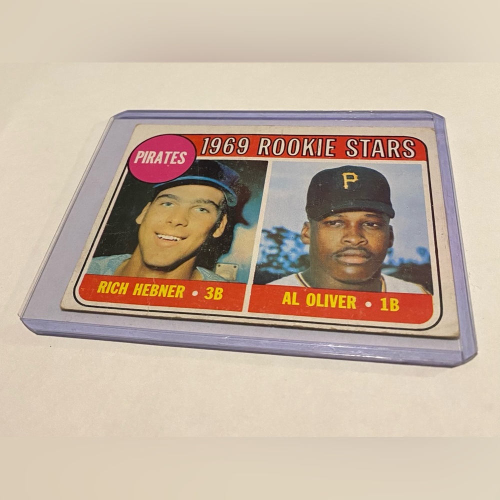 Al Oliver/Rich Hebner 1969 Rookie Pirates Topps Baseball Card Vintage